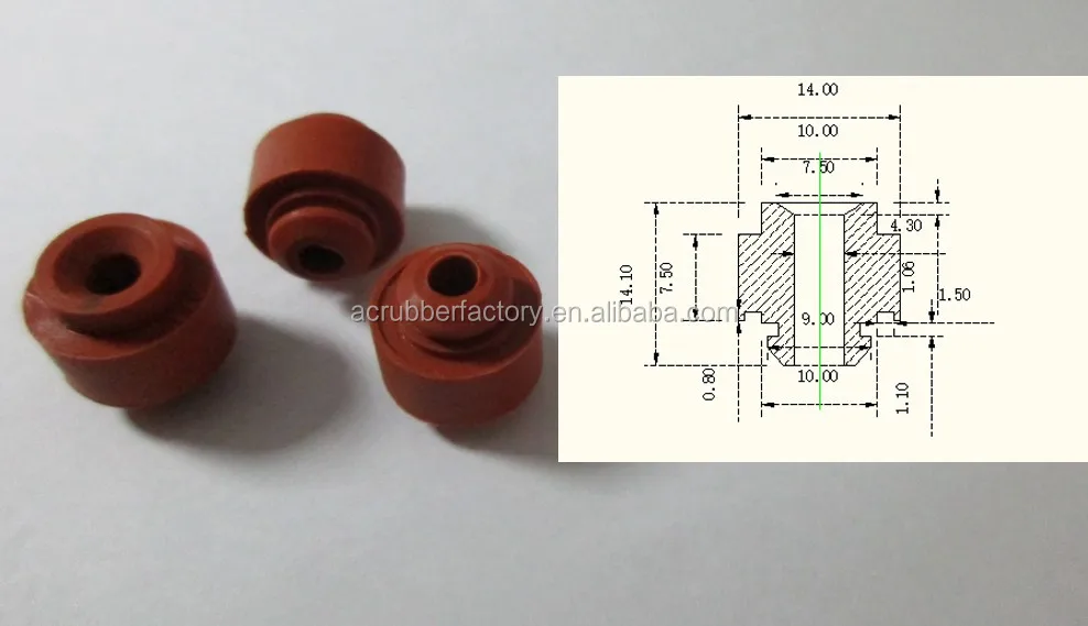 4mm Rubber Grommet Cable Protective Sleeve 4.3 Mm Black Silicone