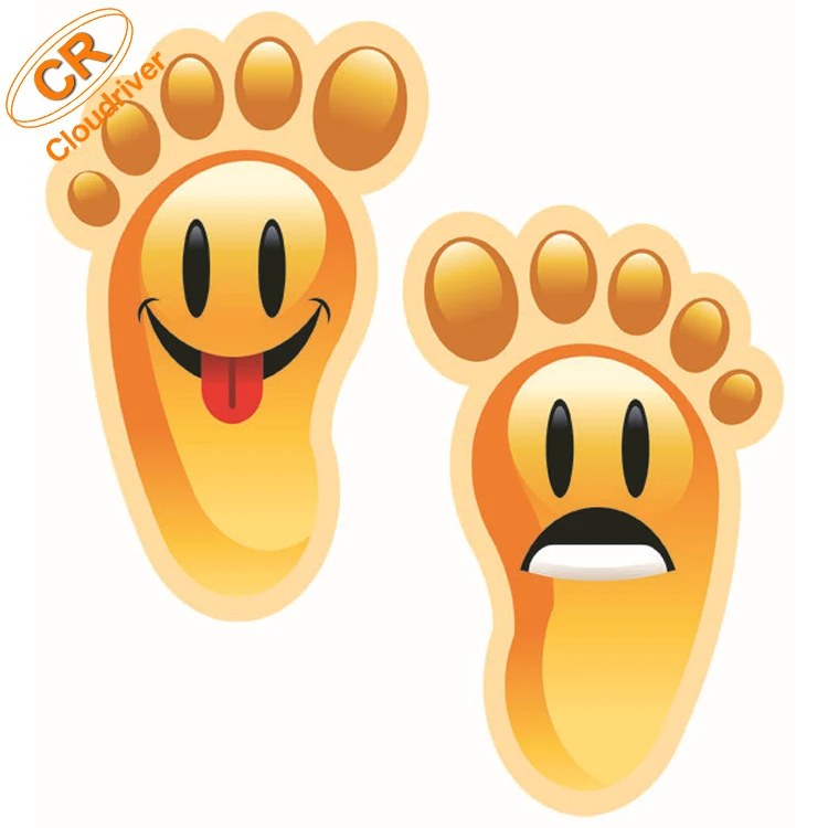 cute smile feet kids living room waterproof mural pvc floor