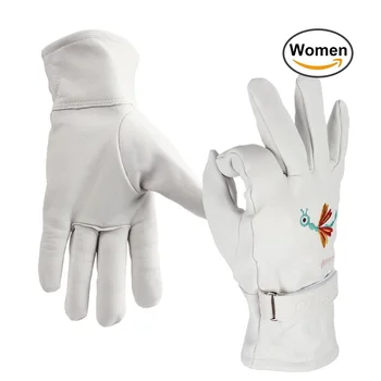 mens leather gardening gloves