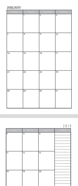 planner printing custom