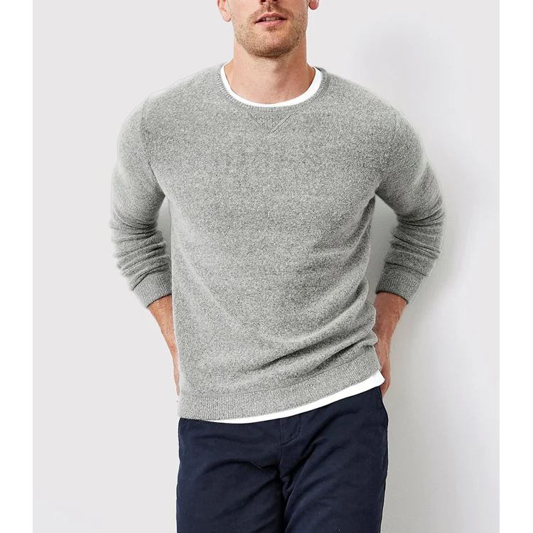 Hot Sale Wool And Mohair Blend Crewneck Knitwear Fashion Mens Sweater ...