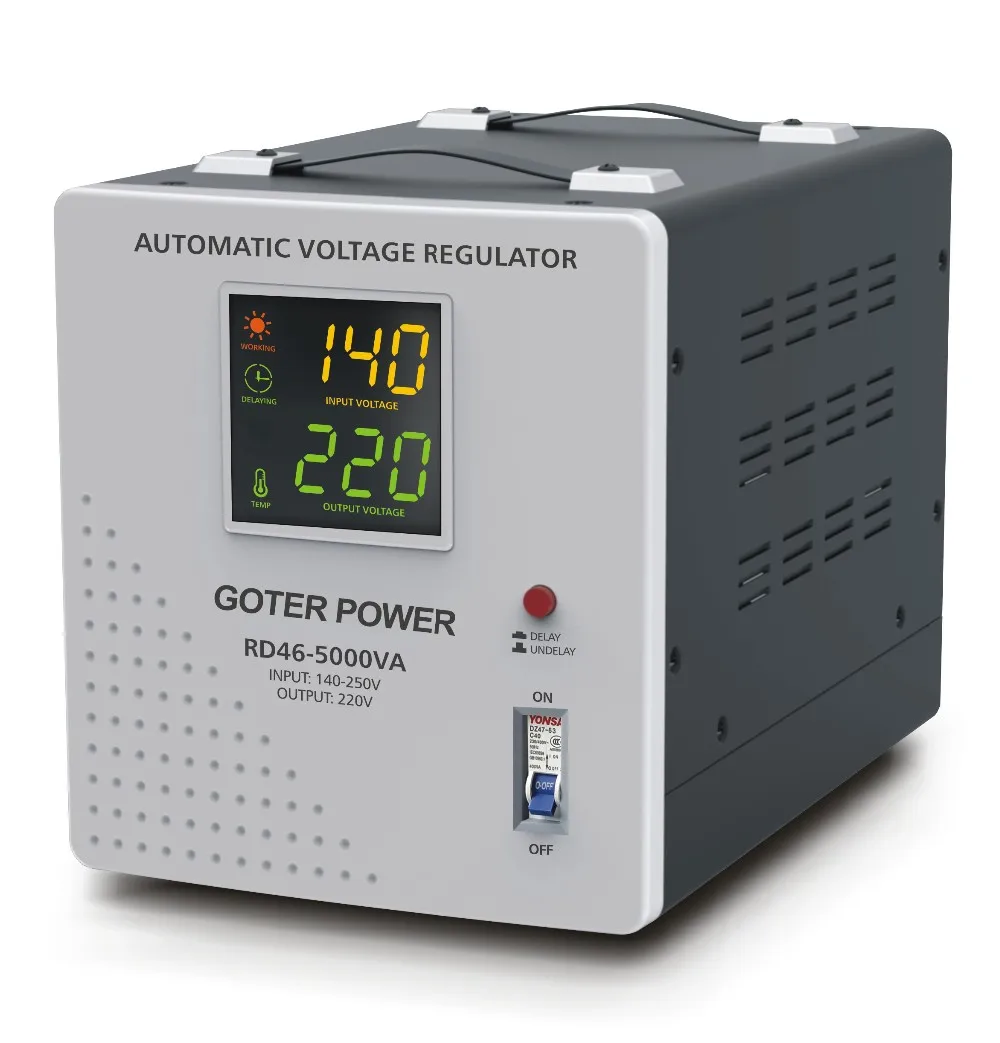 Scr Regulator Tegangan 240v 5000va Relay Voltage Stabilizer Buy Scr