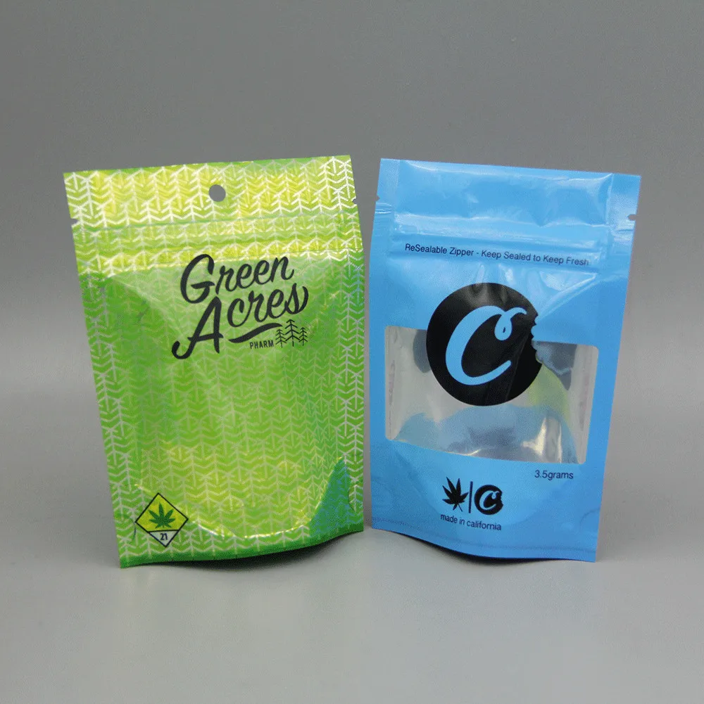7g 28g Smell Proof Child Proof Cookies Weed Packaging Mylar Bags/weed