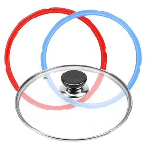 High quality clear food grade silicone silicone rubber ring bands gasket neck seal reusable silicone pot sealing rings