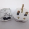 Factory supply 13a fused rewireable plug BS UK 3 pin industrial power plug