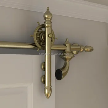 Europe Style Luxurious Bronze Sliding Barn Door Hardware With