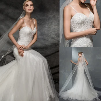 Beaded Backless Wedding Dress