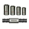 Construction Material Steel Bar Coupler / Rebar Splicing Sleeve 12-50mm / Customized Factory Supply