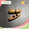 Natural Horn Shape 2 Hole Scrapbooking Sewing Toggle Wood Buttons for coat