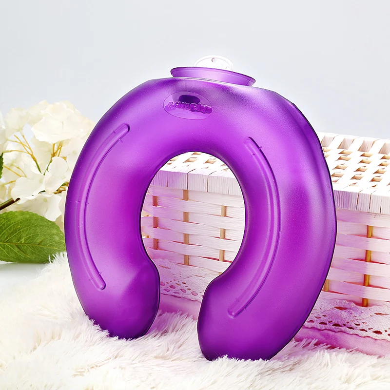 Hot U type PVC hot water bottle neck massage gift for neck pain_2