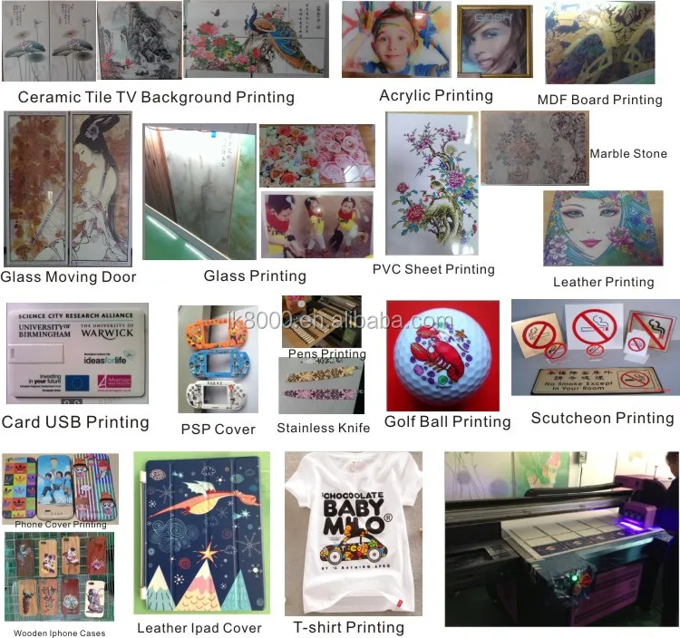 Lk 6090 Flatbed Pvc Sticker Printer Machine Laser Printer For Ceramic