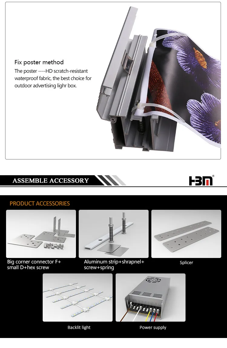 Banner Frame Lightbox System Outdoor Display Light Box Signs Buy