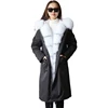 2019 autumn and winter warm and windproof fashion really mink fur liner parka coat