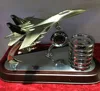 Creative metal plane shape clock work time manager's office table clock