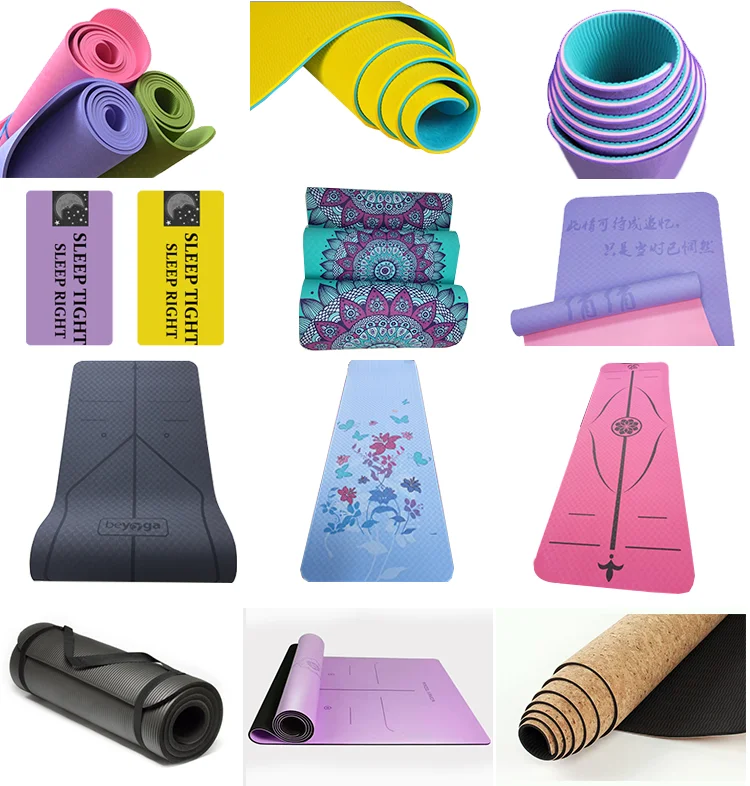 Best Custom Design Hanging Grommets Free Sample Yoga Mat Antislip 6mm