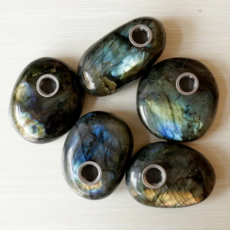 Crazil Rough Natrual Raw Rock Stone Weed Smoking Pipes Quartz Crystal