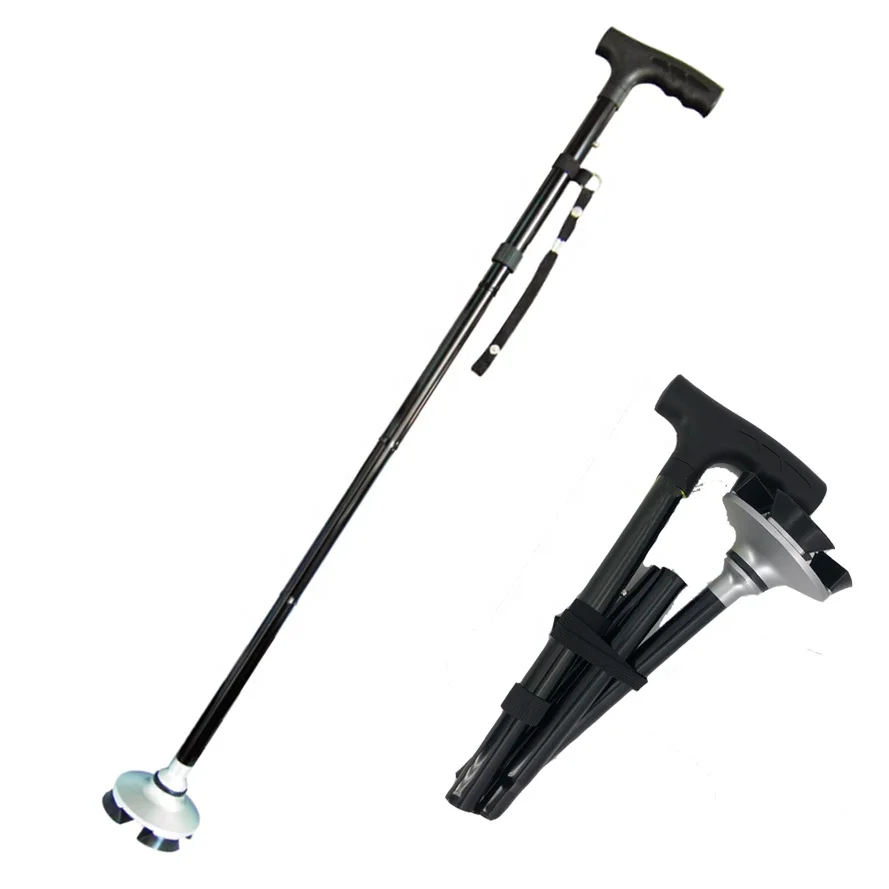 2019 Smart Cane Four Legs Walking Stick Self Standing And Non Slip