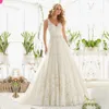 2018 Hot style bride's fishtail tail - tail sexy lace wedding gown wedding dress
