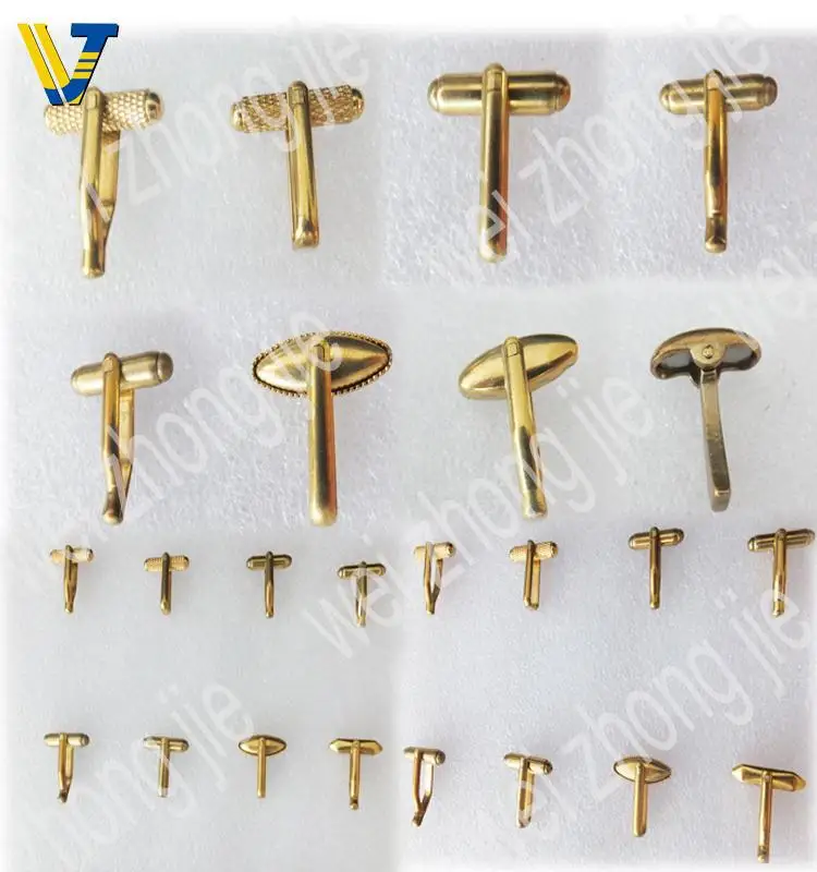 Novelty cufflinks & tie clip nickel plated cufflinks with tie pin