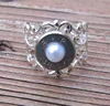 38 Special Bullet Ring with White Pearl Accent,Bullet Jewelry