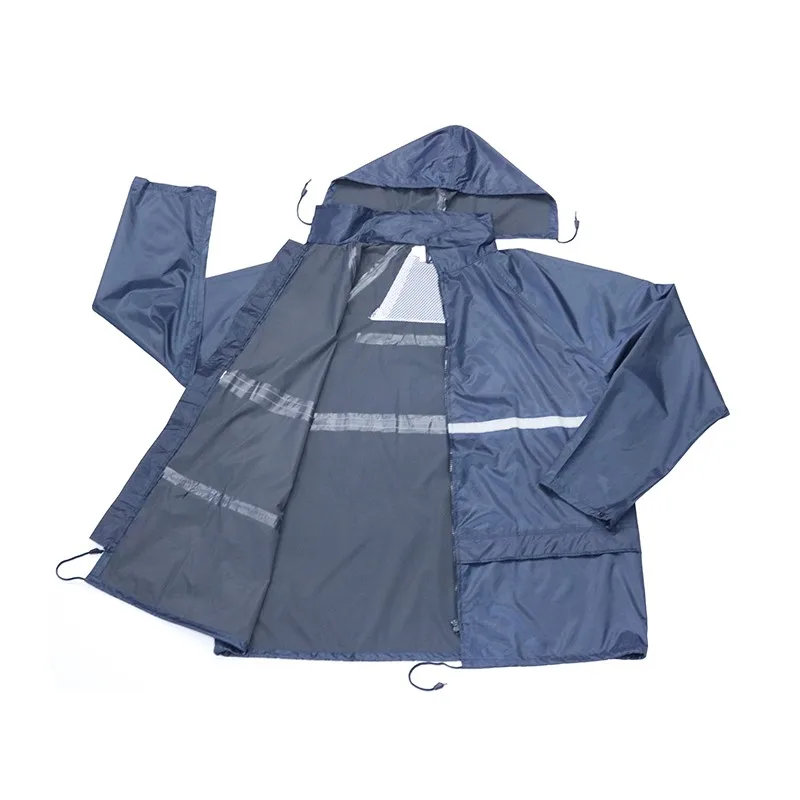 170t Polyester 2 Pieces Raincoat With Reflector Buy Raincoat With