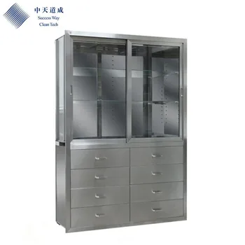 Easy Cleaning Customized Hospital Stainless Steel Medical Cabinet