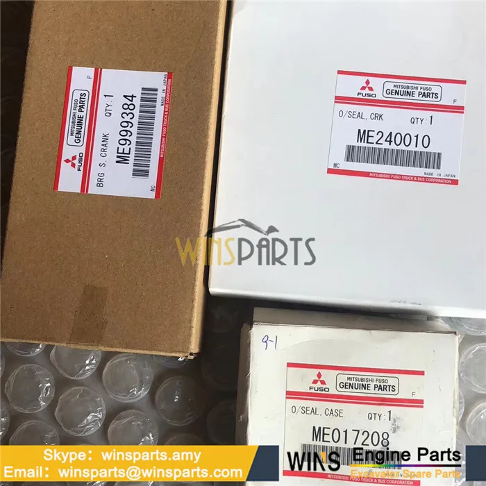 Me017208 6d34 Engine Oil Seals Sk200-6e Sk210 Sk235sr Sk200-6 Excavator