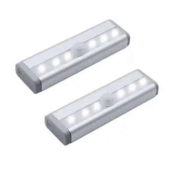 6 Led Pir Wireless Motion Sensor Led Indoor Closet Night Light