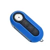 New products blue color 3 button flip remote key shell for fiat 500 key