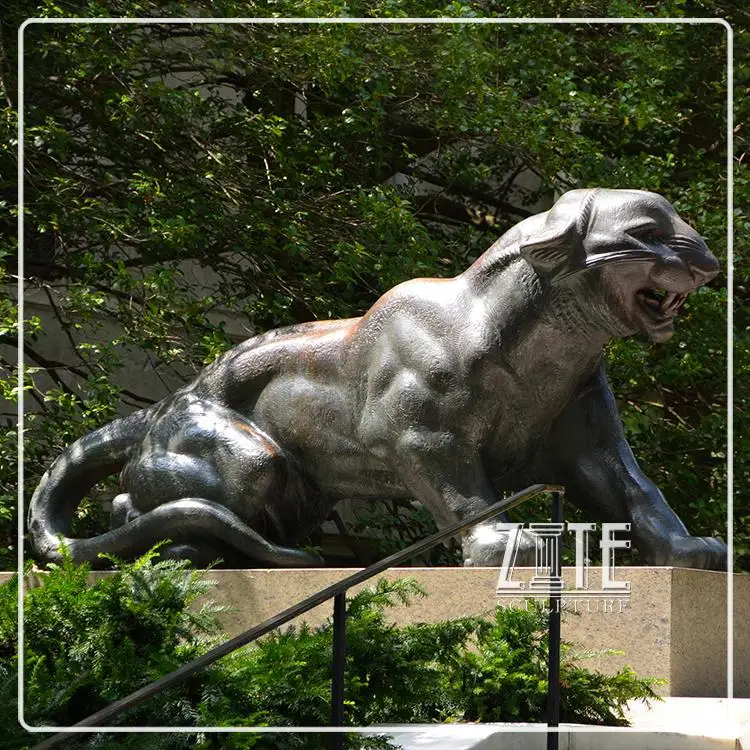 High Quality Cheap Large Brass Animal Statue Bronze Panthers Sculpture