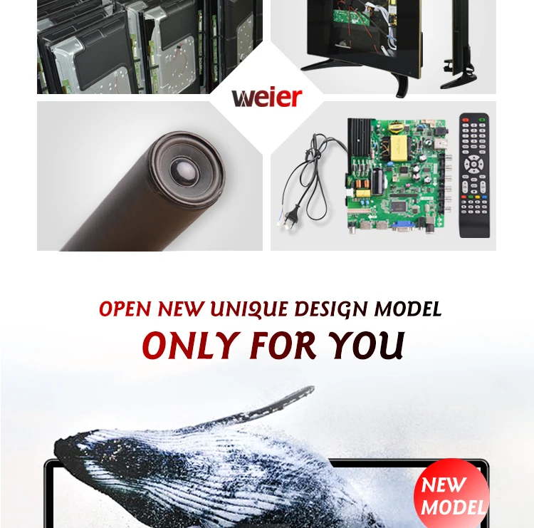 Weier Television Factory TV Mainboard SKD OEM ODM Qled Smart Led TV