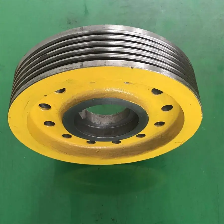 It has a strong wear resistant cast iron elevator wheel450*5*10,*6*10