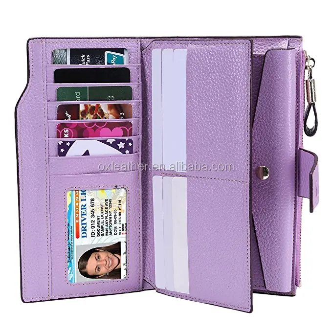 Wallet For Women Luxury Genuine Leather Clutch Wallet Card Holder Organizer Ladies Purse