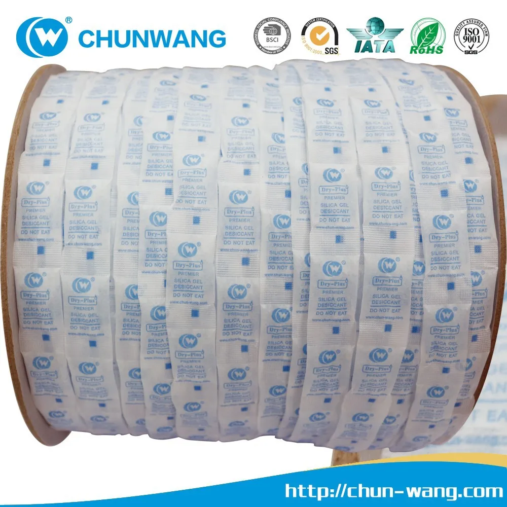 Silica Gel Desiccant Sachet Roll Type With Eyemark For Automatic Packaging - Buy Silica Gel ...