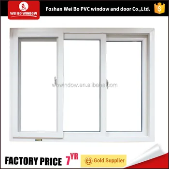 Pvc Upvc White Color Good Quality 3 Triple Panel Sliding Windows Pvc Upvc White Color Good Quality 3 Triple Panel Sliding Windows
