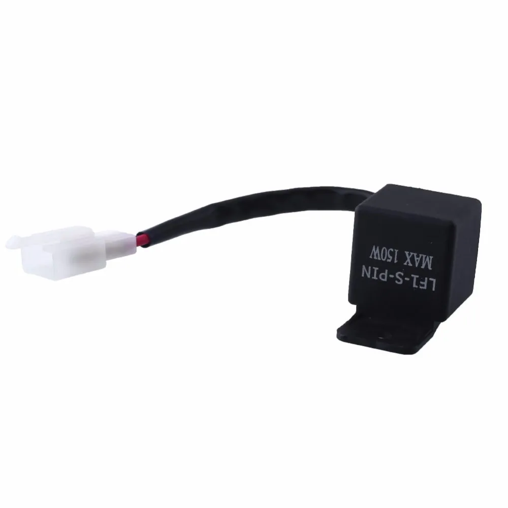 Fincos LED Turn Signal Electronic Flasher Relay Control Relay 2-Pin DC12V Can FM Flasher 50 Times/min to 200 Times/min 
