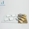 Food serving marble and wood tray