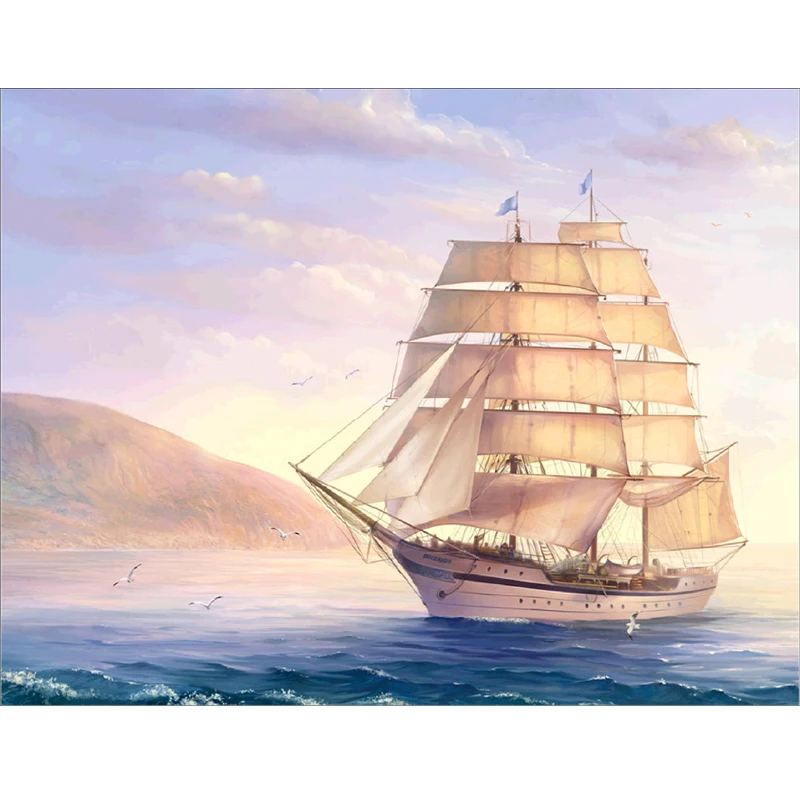 白い帆船絵画キャンバスに3d帆船 Buy 装飾帆船 セーリングボート抽象絵画 帆船 Product On Alibaba Com
