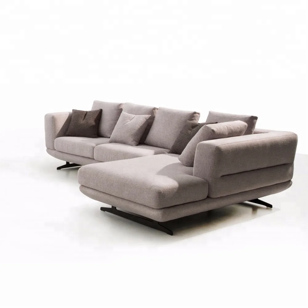 Contemporary Grey Deep Seat Small Tufted Sectional Sofa With Chaise Lounge Contemporary Grey Deep Seat Small Tufted Sectional Sofa With Chaise Lounge