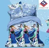 Hot selling cartoon princess design 3D printed polyester bed linen duvet cover set for children