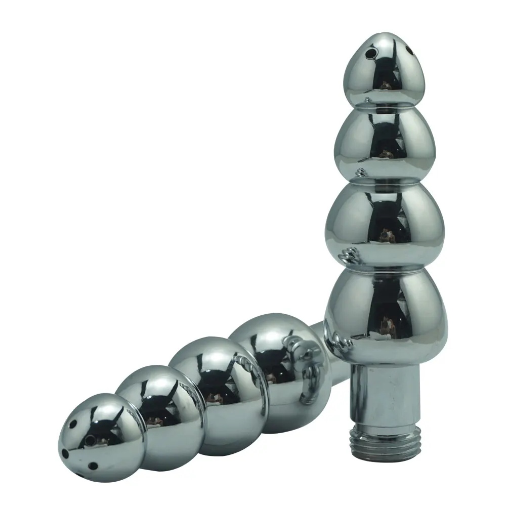 107mm metal enema shower anal beads vagina cleani