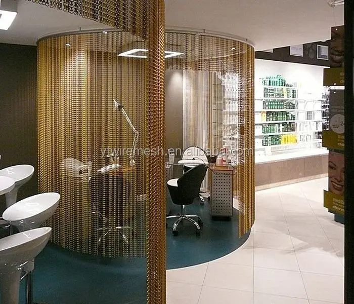 Metal Room Divider Partition Curtain In Hotels Or Restaurants ...