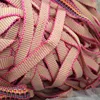 7mm width 1mm thickness cheap price 900D PP stripe color webbing