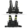 Bright green new design Nylon Two way radio pouch Chest Pack walkie talkie bag Holder Carrying Case for kenwood for Baofeng