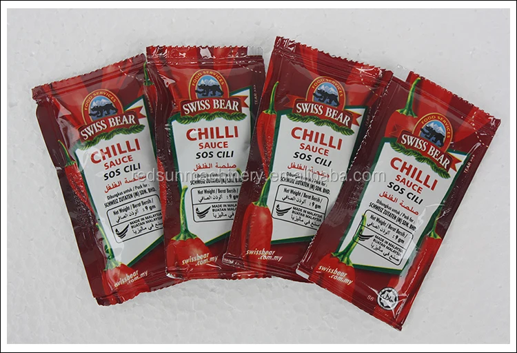 Small Sachet Chili Sauce Seafood Sauce Filling Packing Machine/tomato