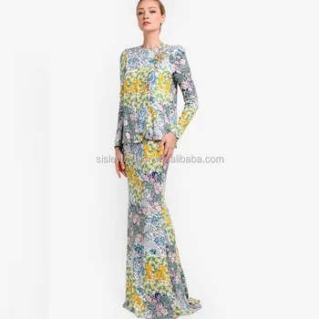 2019 Latest Design Baju Kurung Modern Fashion Full 