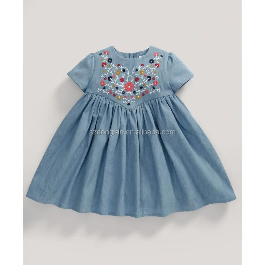 old jeans baby frock