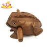 New items frog shaped wooden temple block instrument for wholesale W18A041