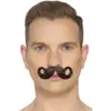 The Imperial Mustache Mens Stick Moustache Black Blonde Brown Adult Party AD817