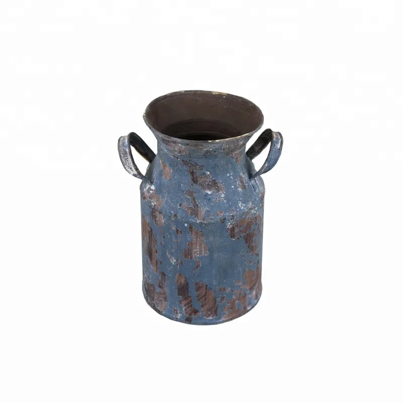 Decorative Mini Galvanized Milk Can